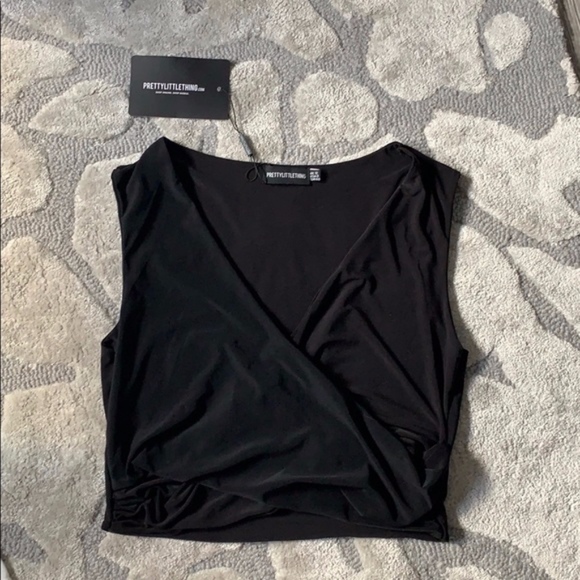 PrettyLittleThing Wrap Top - Picture 1 of 2